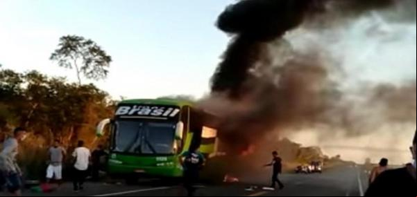 ônibus da Trans Brasil(Imagem:Reprodução)