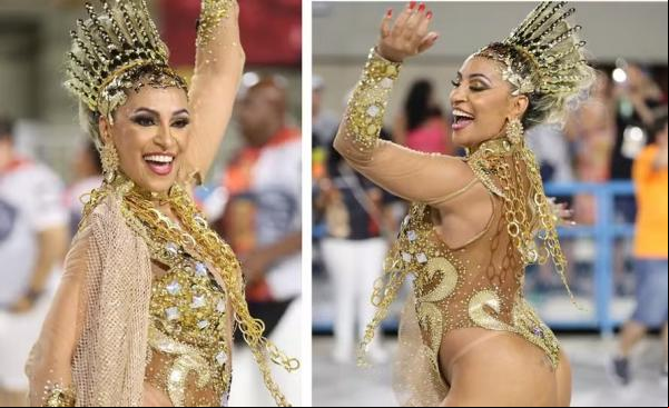 Alessandra Mattos, musa da Estácio de Sá.(Imagem:Daniel Pinheiro/Divulgação)