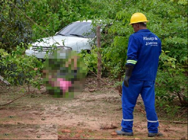 Izaquiel Cardoso Lima morreu ainda no local.(Imagem:Wenddel Veras/Blogdocoveiro)