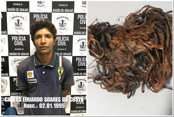 Polícia Civil de Barão de Grajaú prende suspeito de furtar fiação elétrica.(Imagem:Polícia Civil)
