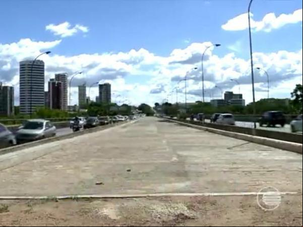 Ponte Juscelion Kubistchek, em Teresina.(Imagem:Reprodução/TV Clube)