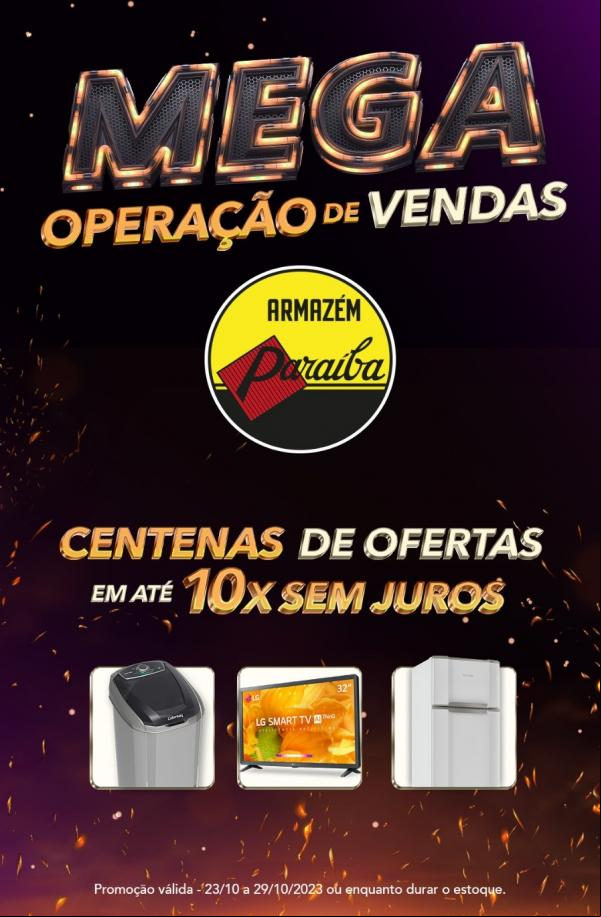 Mega Operação de Vendas Paraíba(Imagem:Divulgação)