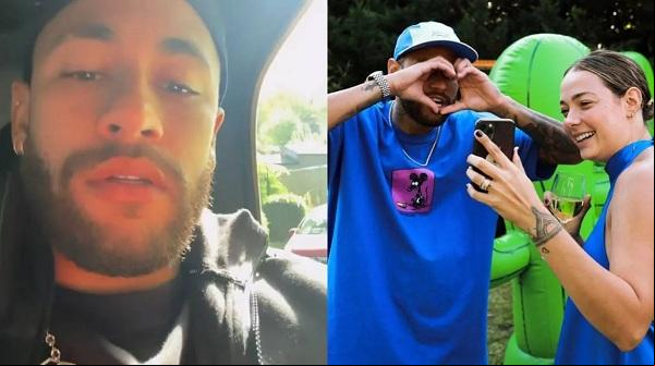 Em vídeo, Neymar parabeniza a ex-namorada, Carol Dantas, mãe de Davi Lucca.(Imagem:Reprodução / Instagram)