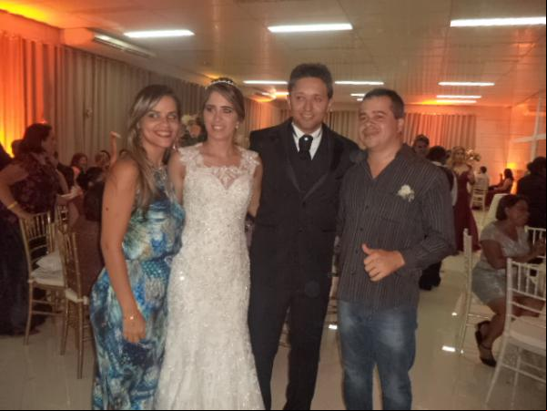 Enlace matrimonial de Marcello Borges e Priscylla Castro.(Imagem:FlorianoNews)