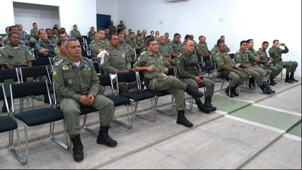 Militares participam de palestra sobre Isolamento e Preservação de Local de Crime.(Imagem:Divulgação/PM)
