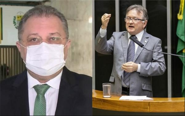 Secretário de saúde Florentino Neto e ex-secretário de istração e previdência do Piauí Merlong Solano(Imagem:Divulgação)