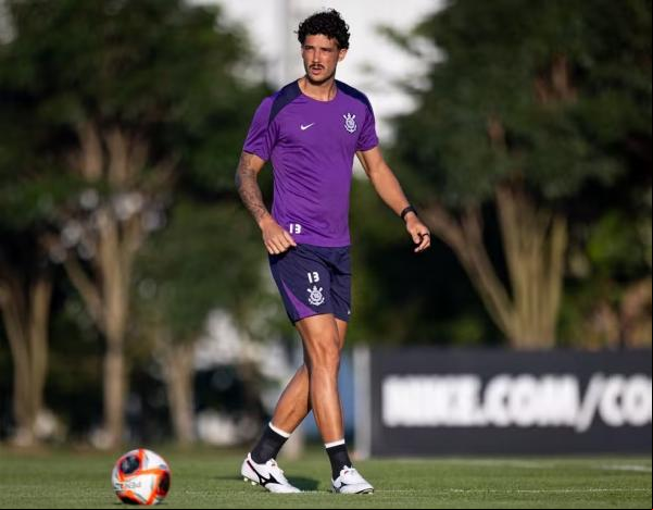 Gustavo Henrique em treino do Corinthians.(Imagem:Rodrigo Coca/Agência Corinthians)