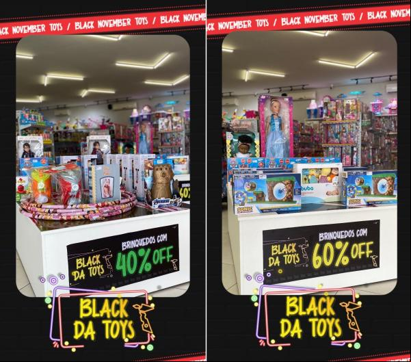 BLACK DA TOYS: Maior loja de brinquedos em Floriano oferece descontos de até 60%.(Imagem:Divulgação)