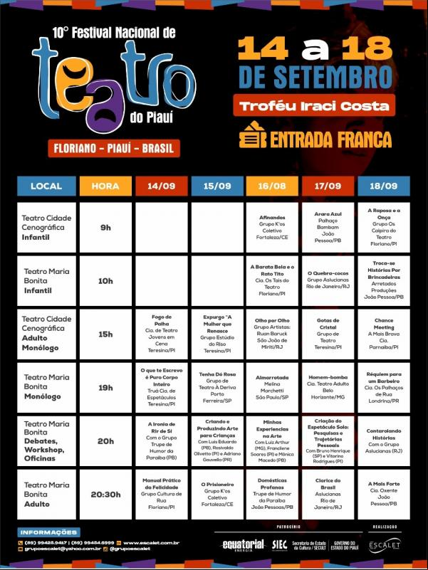 Evento acontece de 14 a 18 de setembro com entrada gratuita.(Imagem:Divulgação)