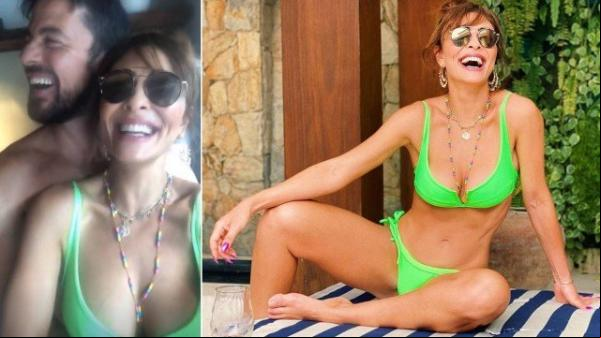 Juliana Paes curte férias com o marido e os filhos na piscina (Imagem:Reprodução/Instagram)