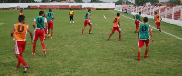 4 de Julho treina para partida contra o Caiçara no próximo sábado.(Imagem:Renan Morais/GloboEsporte.com)