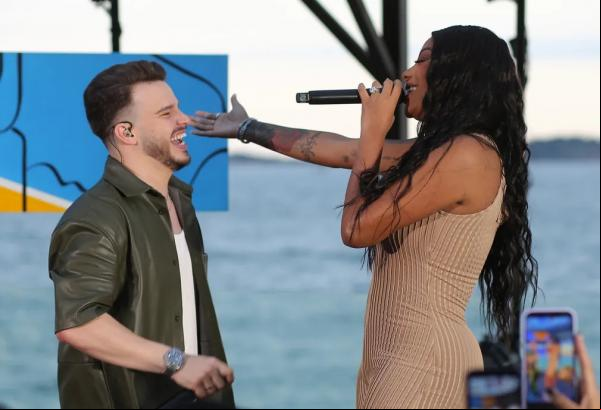 Matheus Fernandes com Ludmilla(Imagem:Divulgação)