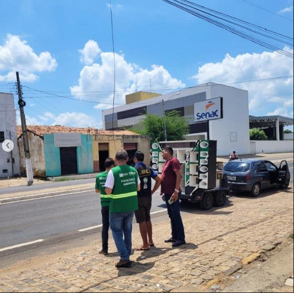 Fiscalização ambiental visa o controle da poluição sonora em Floriano.(Imagem:Reprodução/Instagram)