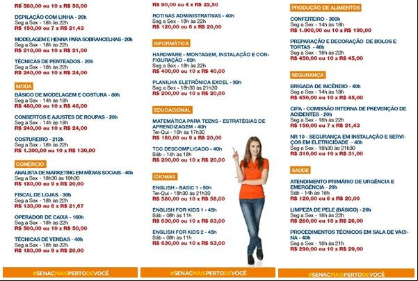 SENAC divulga programação de cursos 2019 em Floriano.(Imagem:Divulgação)