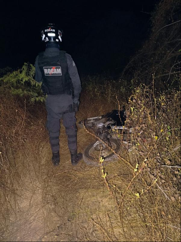 Veículo possuía um rastreador e foi recuperado logo em seguida pela Polícia.(Imagem:Divulgação/PM)