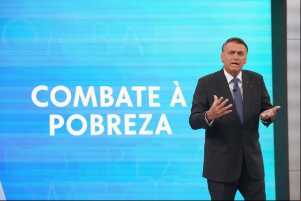 Jair Bolsonaro no último debate antes do segundo turno.(Imagem:Stephanie Rodrigues/g1 )