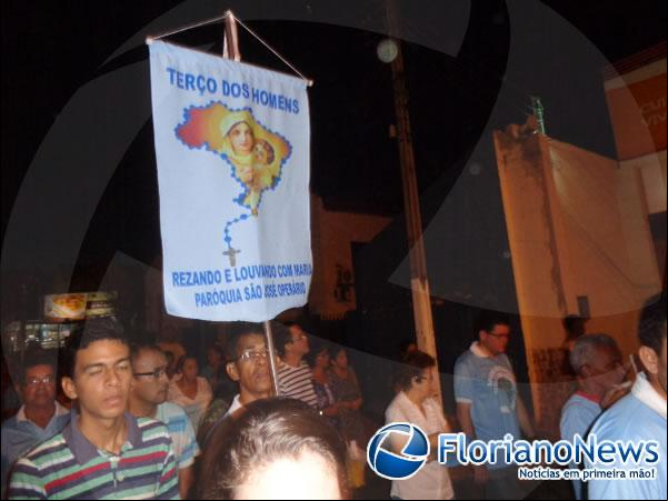 4ª caminhada com Nossa Senhora encerra mês mariano em Floriano.(Imagem:FlorianoNews)