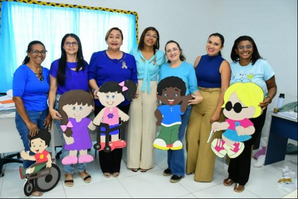 Abril Azul: Educação de Floriano promove ação para fortalecer a inclusão de crianças autistas.(Imagem:Secom)