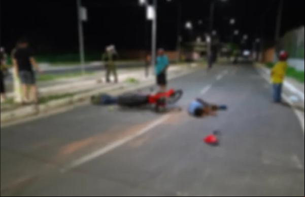 Grave acidente deixa um morto e outro ferido no cruzamento das avenidas Fauzer Bucar e João Luiz Ferreira em Floriano.(Imagem:Divulgação)