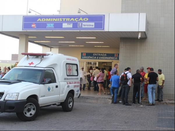 Policial Fred Maia está internado em estado grave no HUT.(Imagem:Catarina Costa / G1 PI)