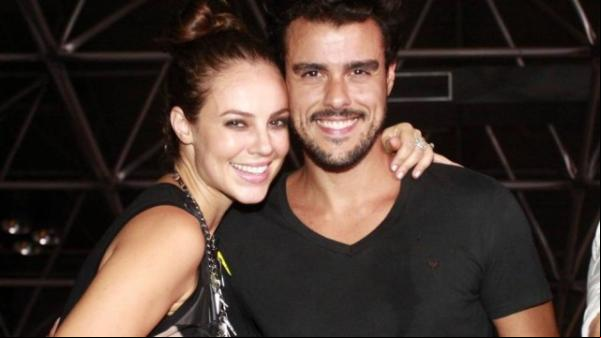 Paolla Oliveira e Joaquim Lopes na última vez em que foram fotografados juntos.(Imagem:Divulgação)
