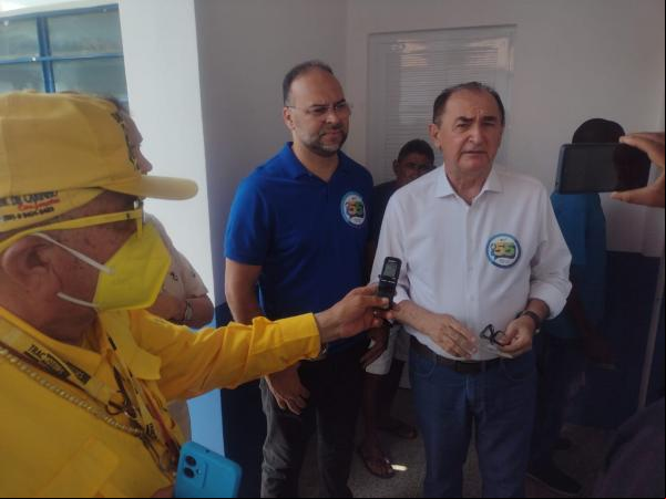 Candidatos Antônio Reis e Joab Curvina da Coligação