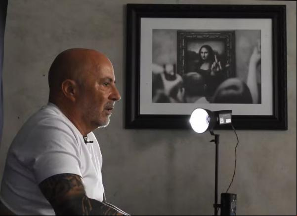 Jorge Sampaoli no Abre Aspas.(Imagem:André Durão)
