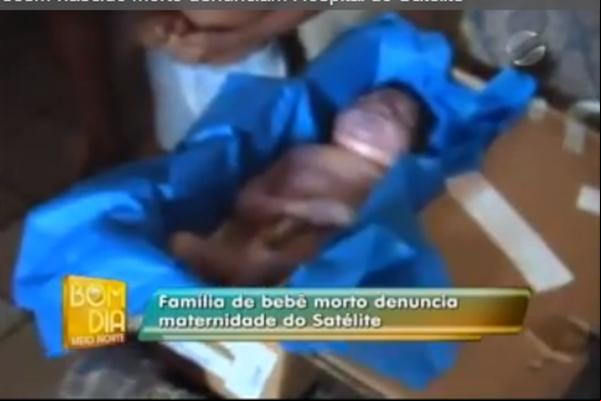 Hospital libera bebê sem atestado e em caixa de papelão.(Imagem:TV Meio Norte )