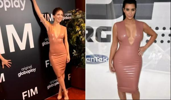 Marjorie Estiano brilha em vestido já usado por Kim Kardashian.(Imagem:Reprodução/Instagram)