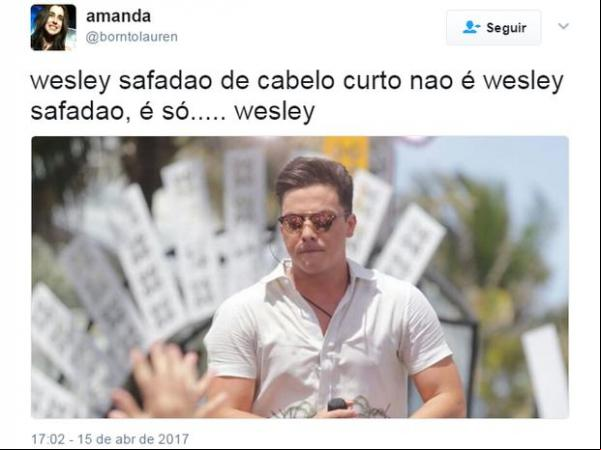 Novo visual de Wesley Safadão gera memes.(Imagem:Ego)