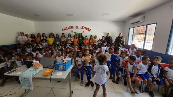 Maio Laranja: Parceria entre instituições leva mensagem de proteção às crianças da rede municipal.(Imagem:Divulgação/PM)
