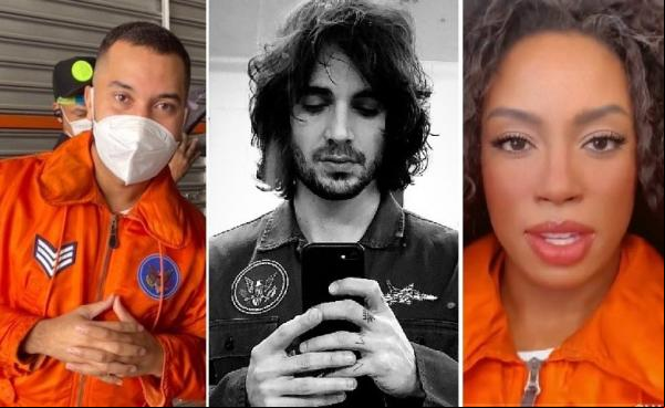 Fiuk reúne ex-BBBs Gil e Lumena em gravação de novo clipe(Imagem:Reprodução)