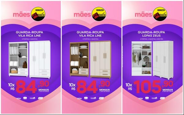 Dia das Mães Paraíba: Presentaço com tecnologia e móveis em até 10x sem juros(Imagem:Divulgação)