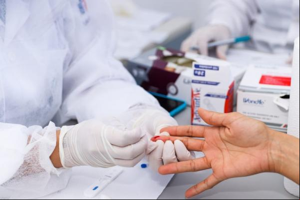 Testes rápidos da Covid-19.(Imagem:Ascom / PMP)