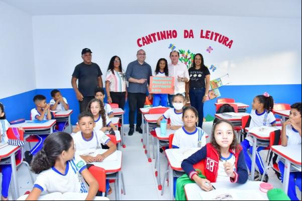 Educação de Floriano entrega ampliação da Escola M. Professor Freire.(Imagem:Secom)