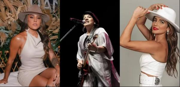 Lauana Prado, Roberta Miranda e Paula Fernandes fazem parte do sertanejo de sofrência.(Imagem:Reprodução/Instagram)