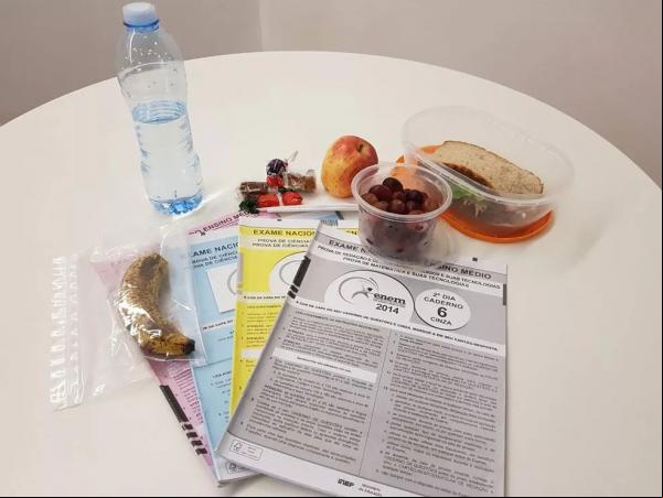 Enem: psicóloga orienta a manter uma rotina de alimentação saudável e atividades físicas.(Imagem:Luiza Tenente/G1 )