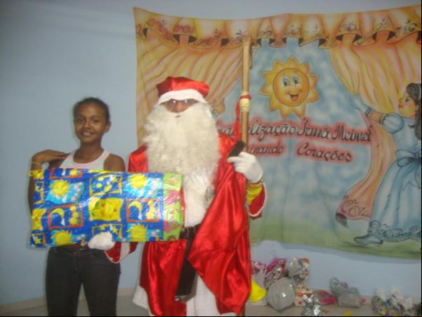 Natal das crianças atendidas pela entidade Allan Kardec(Imagem:redaçao)
