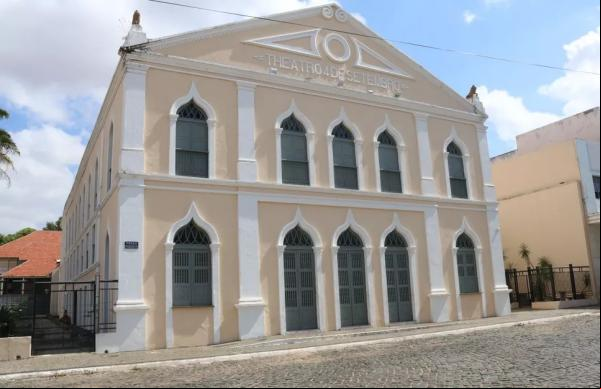 Theatro 4 de Setembro, no Centro de Teresina, Piauí.(Imagem:Lucas Marreiros/G1 )