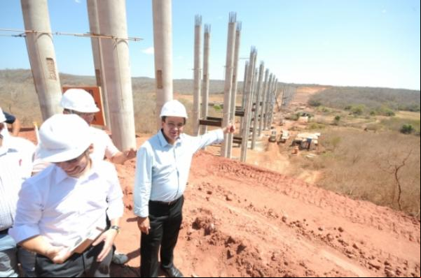 Visita às obras da Ferrovia Transnordestina.(Imagem:Marcelo Cardoso)