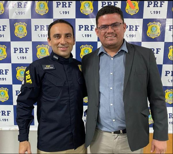 Vereador João Neto prestigia posse de Bruno Dias como Superintendente Regional da PRF no Piauí.(Imagem:Reprodução/Instagram)