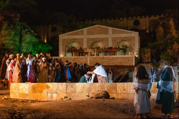 Público se emociona com encenação da Paixão de Cristo em Floriano(Imagem:Reprodução)