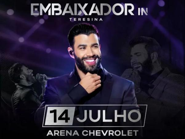 Show de Gusttavo Lima em Teresina.(Imagem:Divulgação )