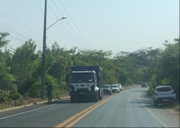 Acidente BR-343 em Teresina.(Imagem:Raví Marques/TV Clube)