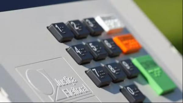 Detalhe da urna eletrônica(Imagem:Reprodução/TV Globo)