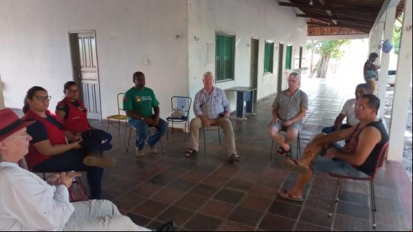 Comissão de Alemães exploram o Projeto ABC dos Direitos Humanos promovido pela Caritas Diocesana de Floriano(Imagem:Divulgação)