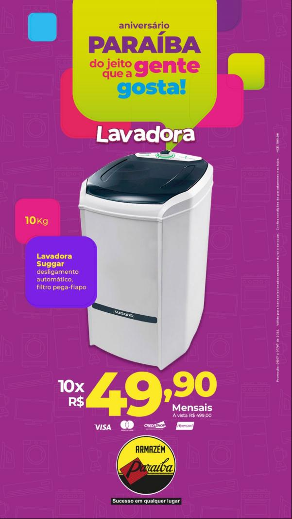 Celebre o aniversário Paraíba com ofertas e preços baixos na loja de Floriano(Imagem:Divulgação)