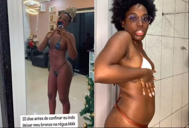 Leidy Elin mostra antes e depois do corpo.(Imagem:Reprodução/Instagram)