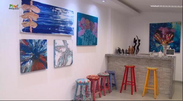 Galeria da artista (Imagem:Reprodução /TV Clube )