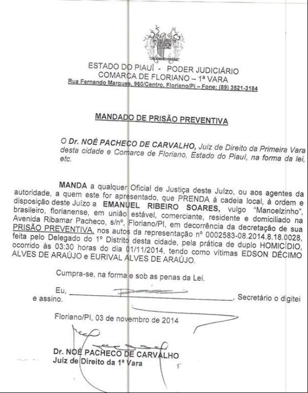 Polícia solicita a prisão preventiva do acusado de matar jogador e PM.(Imagem:Divulgação)